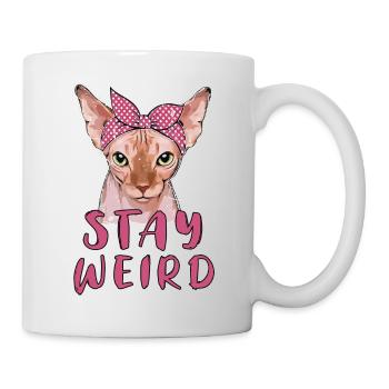 Stay Weird Sphynx Cat Cat Owner Gift - Mug - white - Right