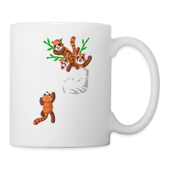 Tasche des roten Pandas - Tasse - Weiß - Rechts