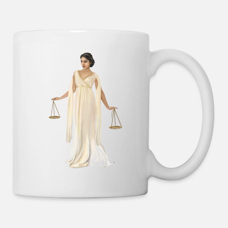 Waage - Tasse - Weiß