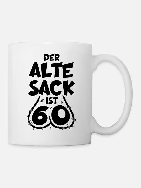 LUSTIG 60 JAHRE ALTER SACK 60. GEBURTSTAG - Tasse - Weiß