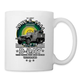 D-DAY M16 Half TRACK US ARMY Veterans day - Mug blanc - blanc - Droite
