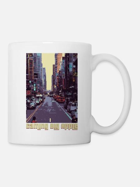 Gaming Big Apple - NYC Retro Gamer-Design - Tasse - Weiß