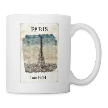 Paris Eiffel Tower Vintage - Mug - white - Right