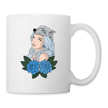 Wolfsmädchen - Tasse - Weiß - Rechts