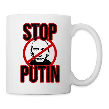 Stopp Putin - Tasse - Weiß - Rechts