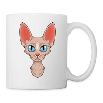 Cat Lover I Cat Face I Sphynx Cat - Tasse - Weiß - Rechts