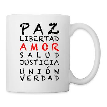 4 LIBERTÉ Español - Mug blanc - blanc - Droite