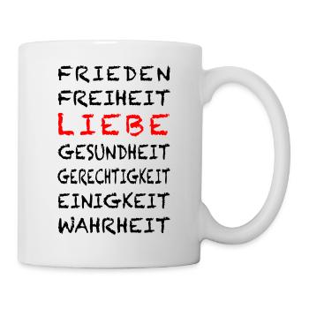 4 FREEDOM Deutsch - Tasse - Weiß - Rechts