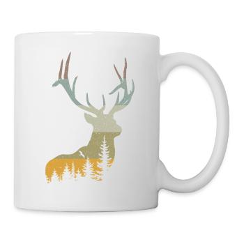 Cerf - Mug blanc - blanc - Droite