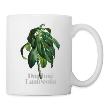 Floral Daphné Laureola - Mug blanc - blanc - Droite