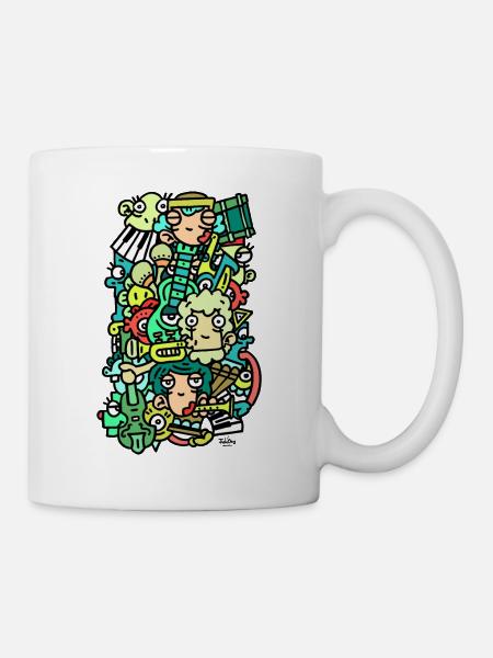 Japajazz par Juliooz - Mug blanc - blanc