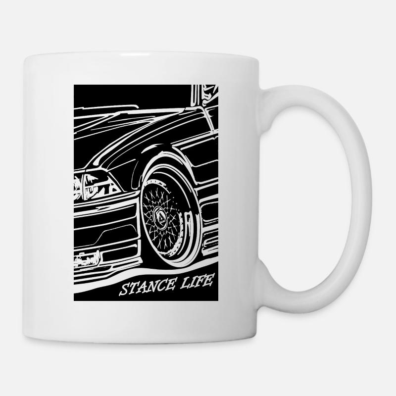 Leben im Auto - Tasse - Weiß