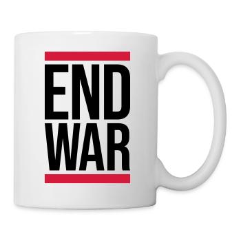 Mettre fin à l’arrêt de la guerre - Mug blanc - blanc - Droite