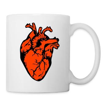 Herz - Tasse - Weiß - Rechts