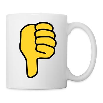 Emoji Thumbs Down Sketch Color - Mug - white - Right