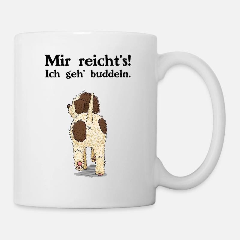Buddeln - Tasse - Weiß