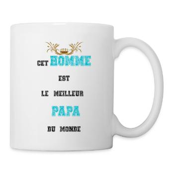 Cet Homme est le meilleur Papa du monde - Mug blanc - blanc - Droite