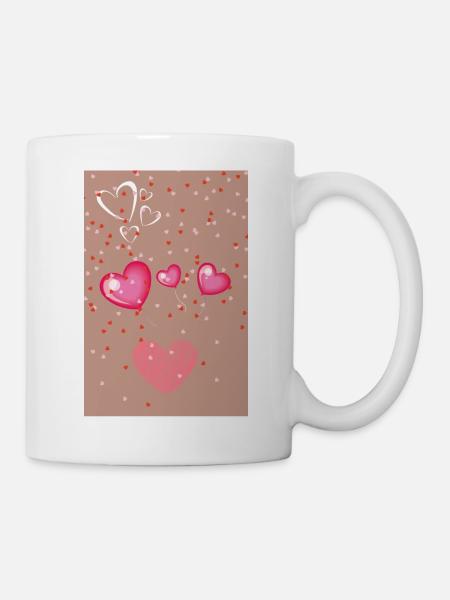 Avec amour - Mug blanc - blanc