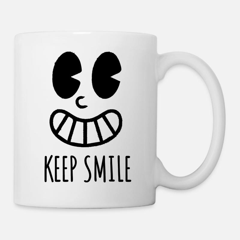Keep smiling - Mug - white