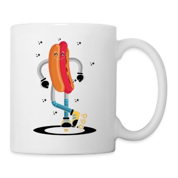 Rollerskaten Rollerskater Patinage Hot Dog Frites - Mug blanc - blanc - Droite