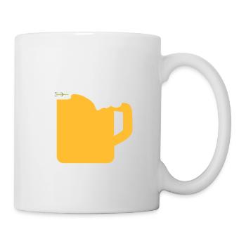 Bier Liga Logo BIER 2 - Tasse - Weiß - Rechts