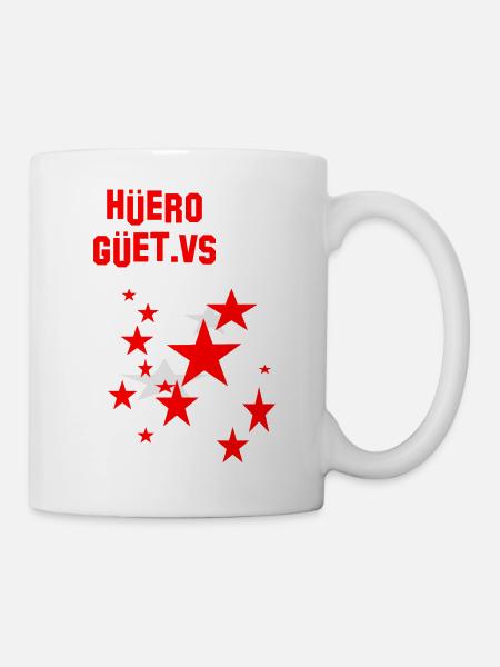 hüero güet. vs, Wallis, Wallissertisch, Sprüche - Tasse - Weiß