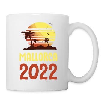 Mallorca 2022 Palmen - Tasse - Weiß - Rechts
