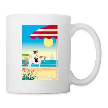 NORMANDIE - Mug blanc - blanc - Droite