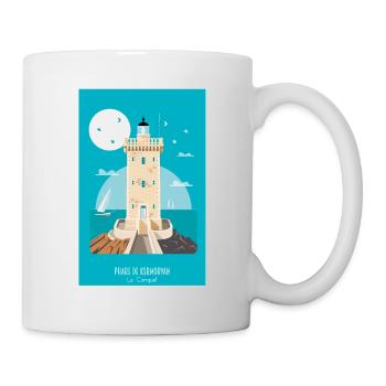 Phare de Kermorvan - Le Conquet - Mug blanc - blanc - Droite