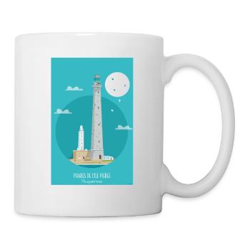 Phares de l'île Vierges - Plouguerneau - Mug blanc - blanc - Droite