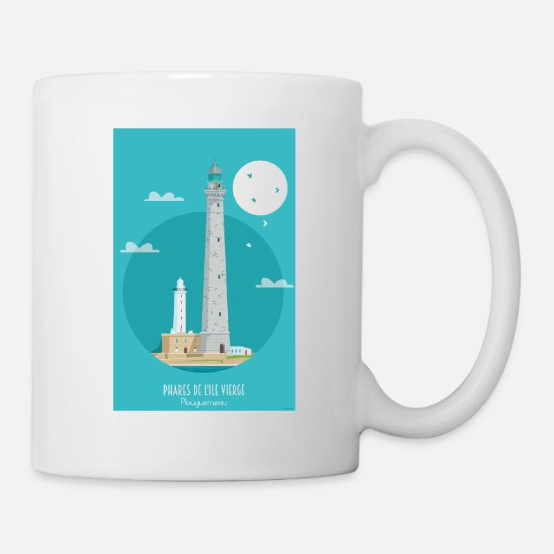 Phares de l'île Vierges - Plouguerneau - Mug blanc - blanc