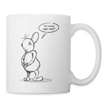 Who are you | Who are you? - ♂ black - Mug - white - Right