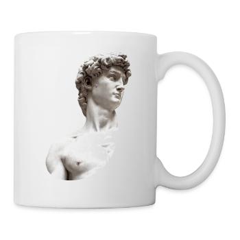 David | Michelangelo di Lodovico Buonarroti Simoni - Tasse - Weiß - Rechts