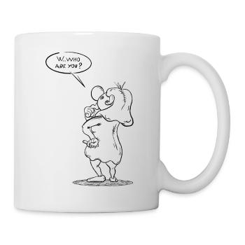 Wer bist du - Wer bist du? - ♀ schwarz - Tasse - Weiß - Rechts