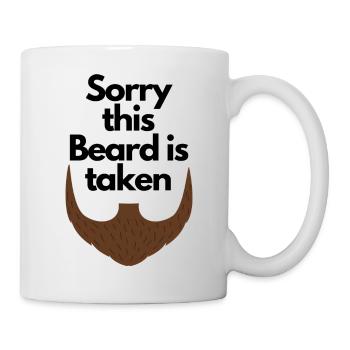Désolé cette barbe est prise - Mug blanc - blanc - Droite