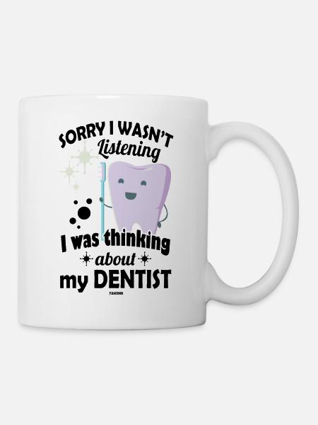 Dentiste Dentiste Brosse à dents Enfants Bébé Cadeau - Mug blanc - blanc
