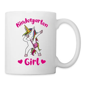 Kindergarten Girl Einhorn - Tasse - Weiß - Rechts