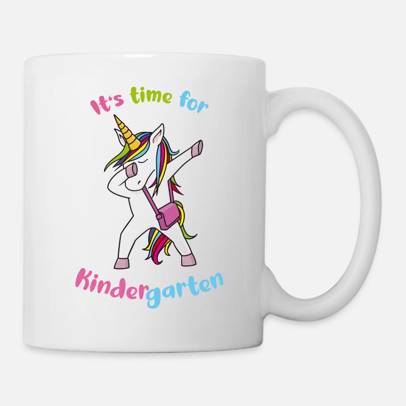 Unicorn It's time for Kindergarten - Mug - white