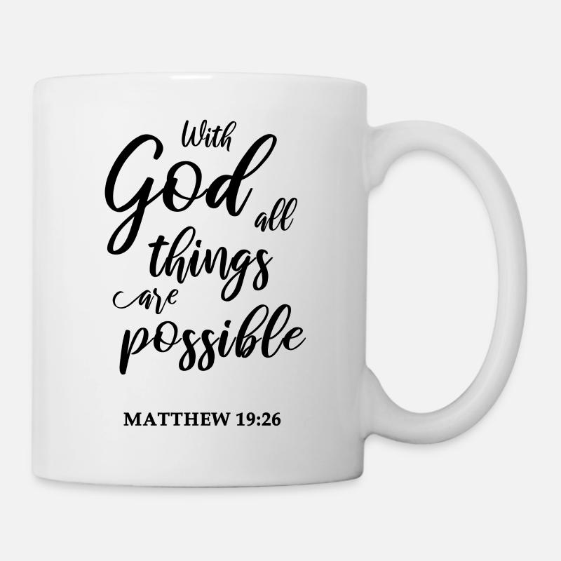 Christliches Bibel Zitat - Tasse - Weiß