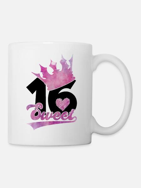16. GEBURTSTAG SWEET 16 - Tasse - Weiß
