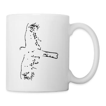 Vogel Raubvogel Adler Tier Vögel Tiere Falke 2 - Tasse - Weiß - Rechts