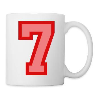 Cool Retro Retrostyle Jersey Number Back Number - Mug - white - Right
