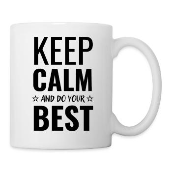 Keep calm and do your best - Mug blanc - blanc - Droite