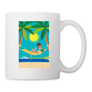 Côte d'azur - Mug blanc - blanc - Droite