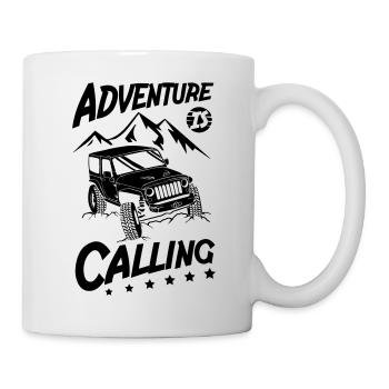 L’aventure appelle les Jeeps - Mug blanc - blanc - Droite