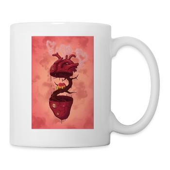 Mein Ort der Liebe - Tasse - Weiß - Rechts