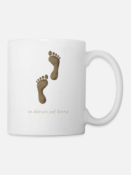 Kreta Sand - Tasse - Weiß