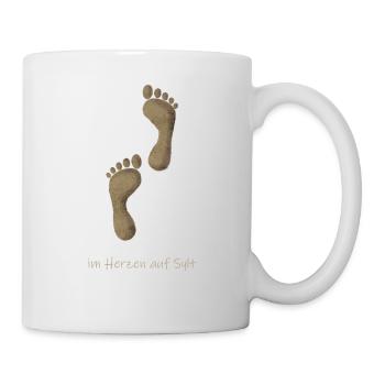 Sylt Sand - Tasse - Weiß - Rechts