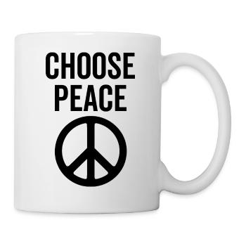 Wählen Sie Peace - Tasse - Weiß - Rechts