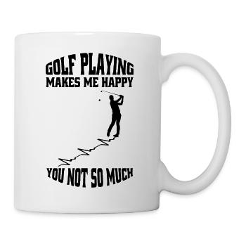 Golf Golfer Golf Club Saying Golf Ball - Mug - white - Right